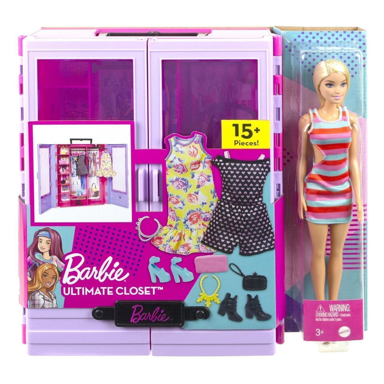 Barbie Fashion Dulap cu Haine - Mattel - poza 5