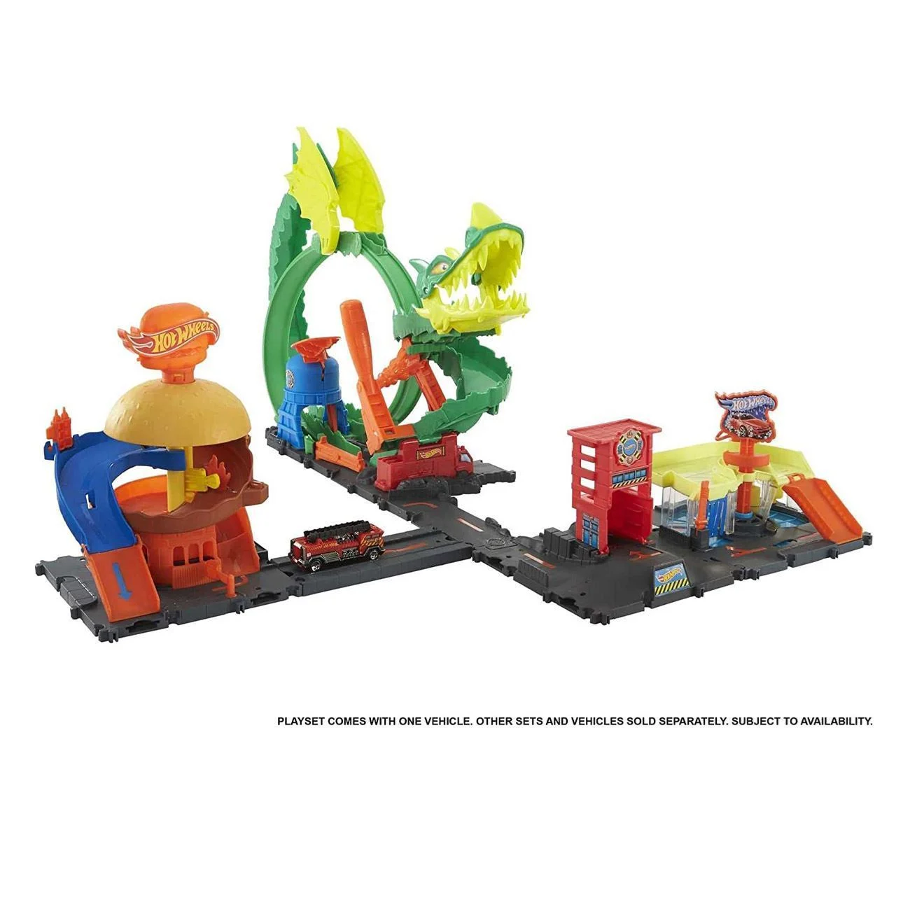 Hot Wheels City Pista cu Monstri - Mattel - poza 3