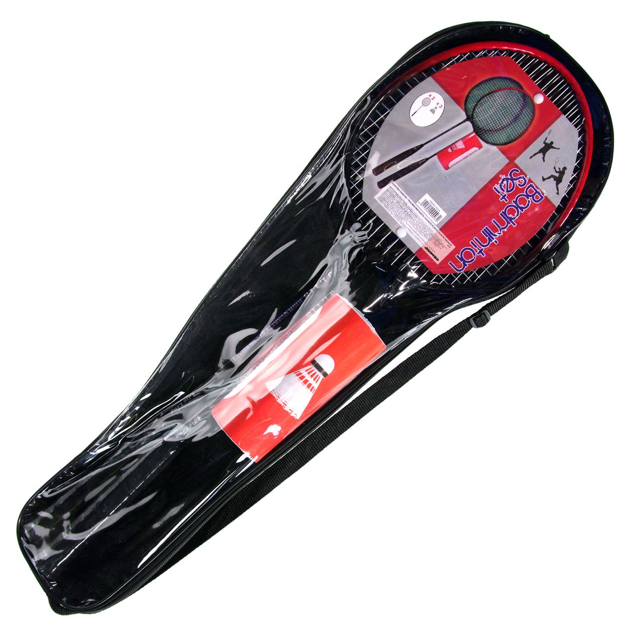 Set cu 2 Rachete de Badminton din Plastic cu 3 Fluturasi 65cm - 5buc - poza 2