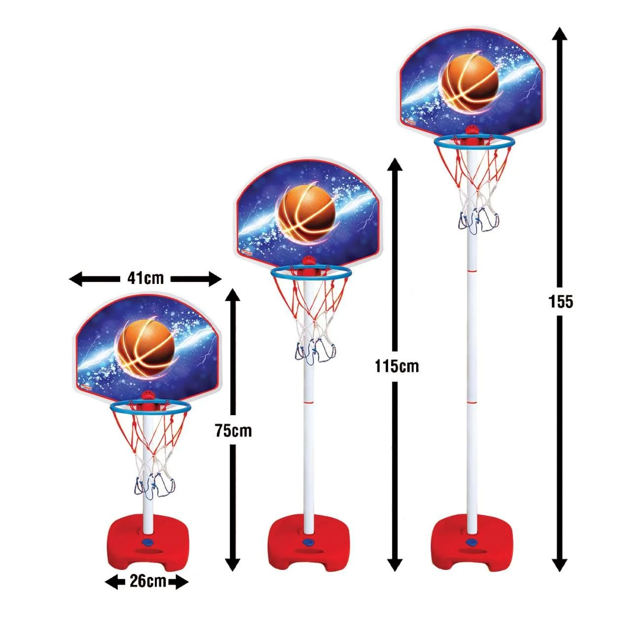Panou si Cos de Baschet cu Baza 1.55m & Minge - poza 3