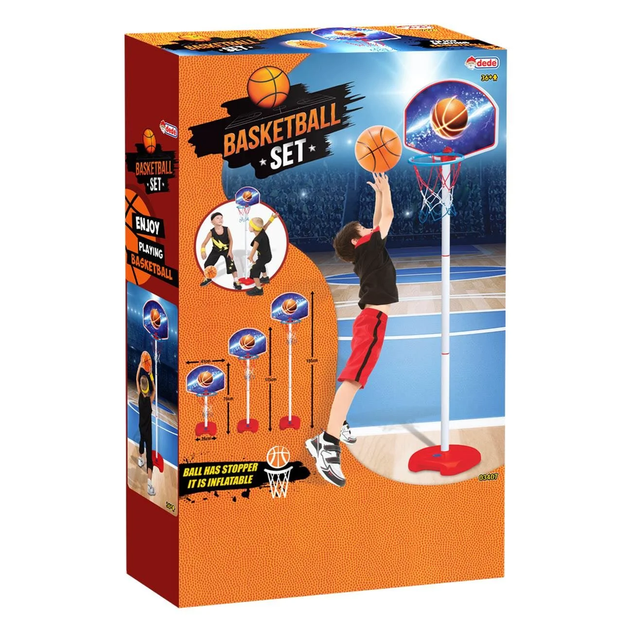 Panou si Cos de Baschet cu Baza 1.55m & Minge - poza 5