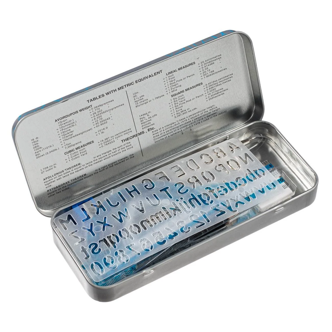 Trusa de Geometrie cu Husa Metalica - 10 piese - poza 2