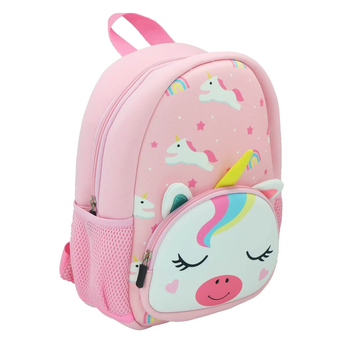 Ghiozdan Gradinita Roz cu Model Unicorn - poza 2