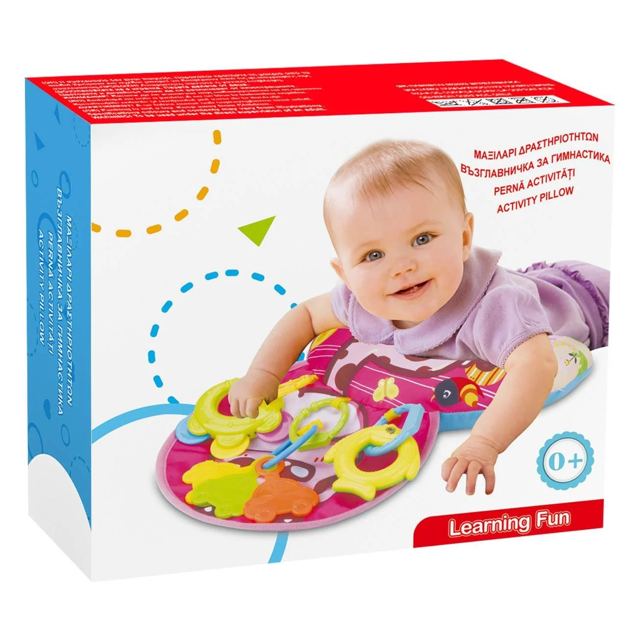 Perna Bebe cu Activitati Roz Girafa si Jucarii Suspendate - poza 3
