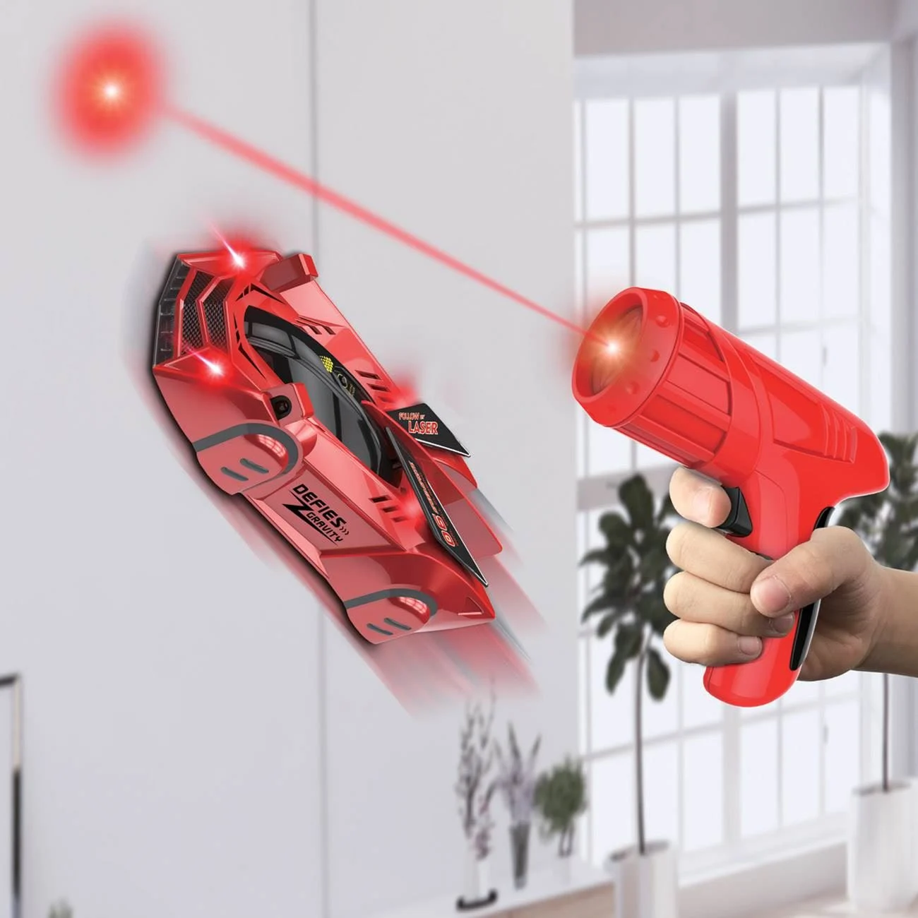 Masina Rosie Anti Gravity cu Telecomanda - poza 2