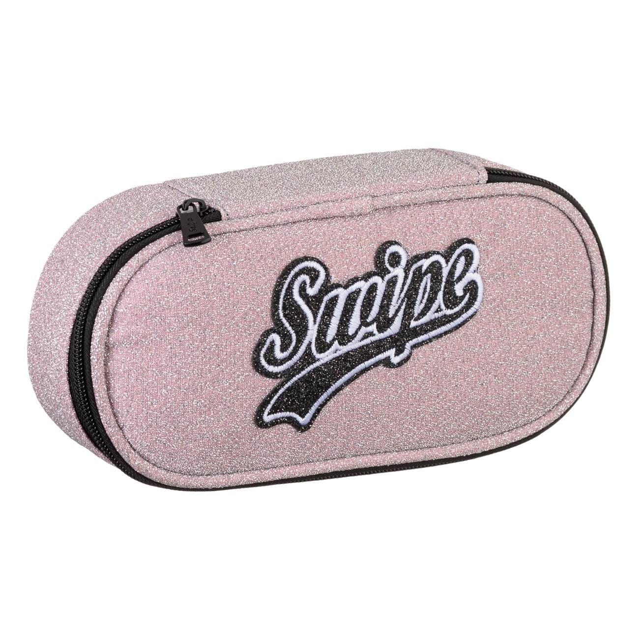 Penar Tub Oval Swipe Roz Glitter 24x5x10cm