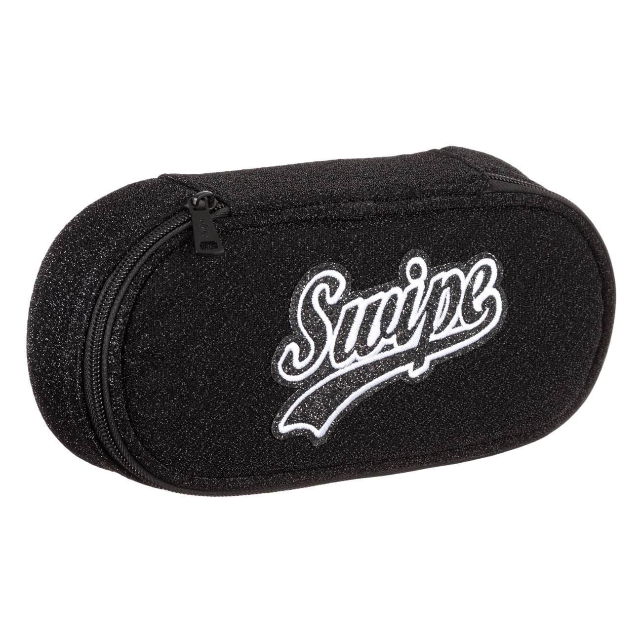 Penar Tub Oval Swipe Negru Glitter 24x5x10cm