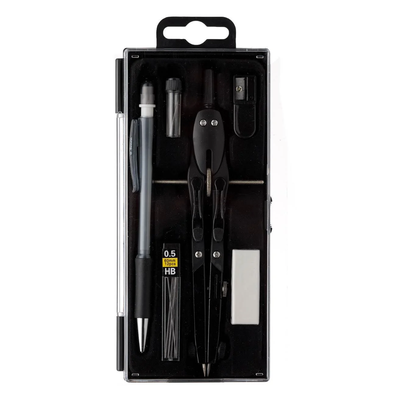 Set Compas cu Rotita Metalic & Creion Mecanic - 6 Piese