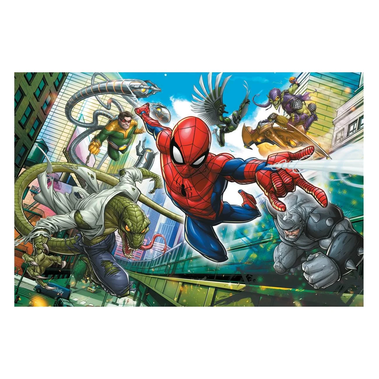 Puzzle Spiderman & Eroi (300 de Piese) - Trefl - poza 2
