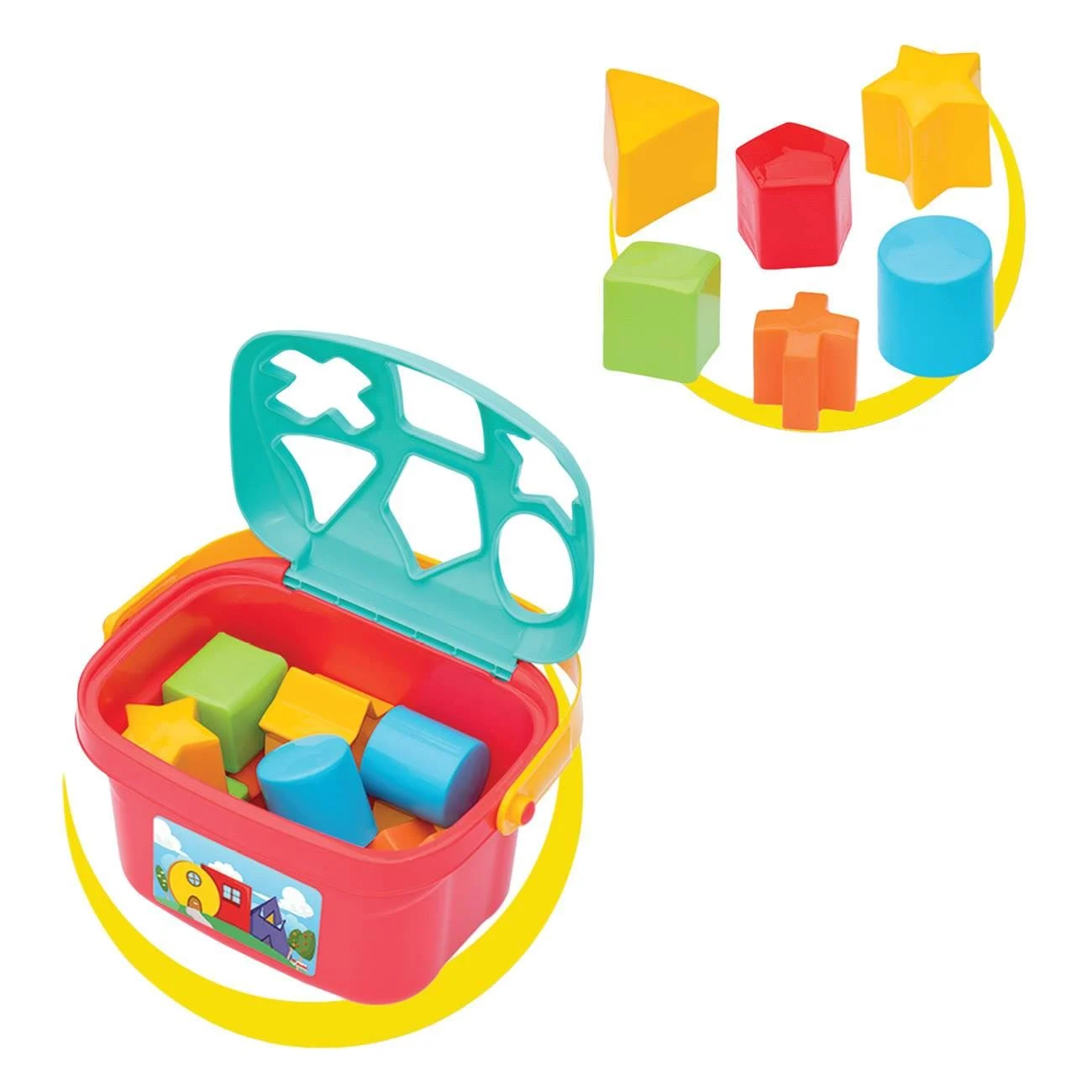 Jucarie Sortator Bebe Valiza Colorata - poza 3