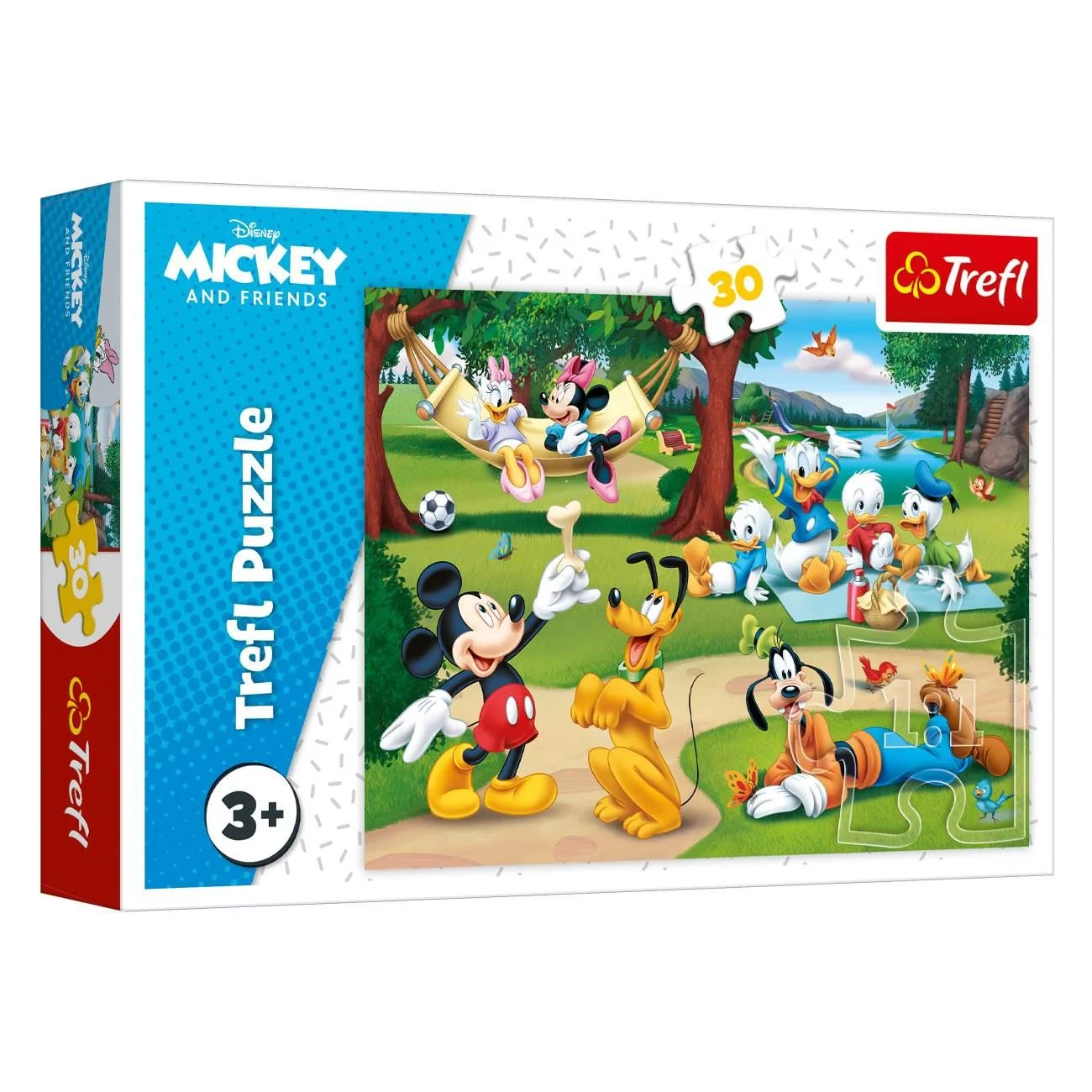 Puzzle Mickey Mouse cu Prietenii in Padure (30 de piese) - Trefl