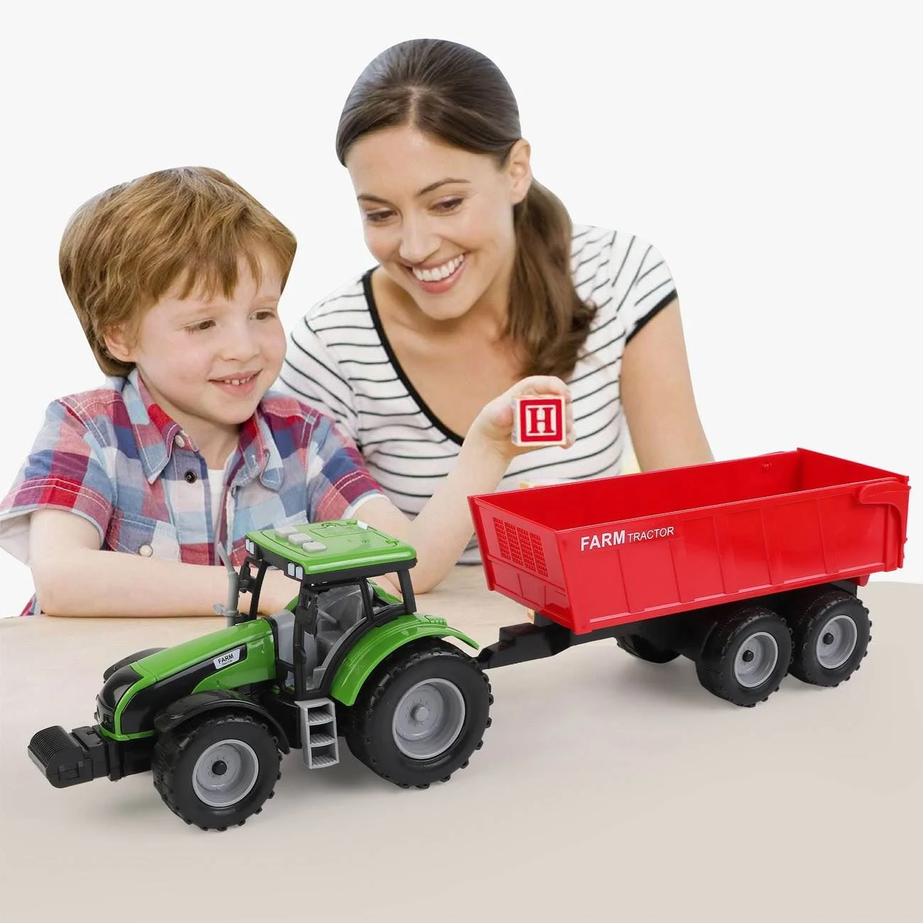 Tractor Jucarie cu Remorca Sunete & Lumini - poza 2
