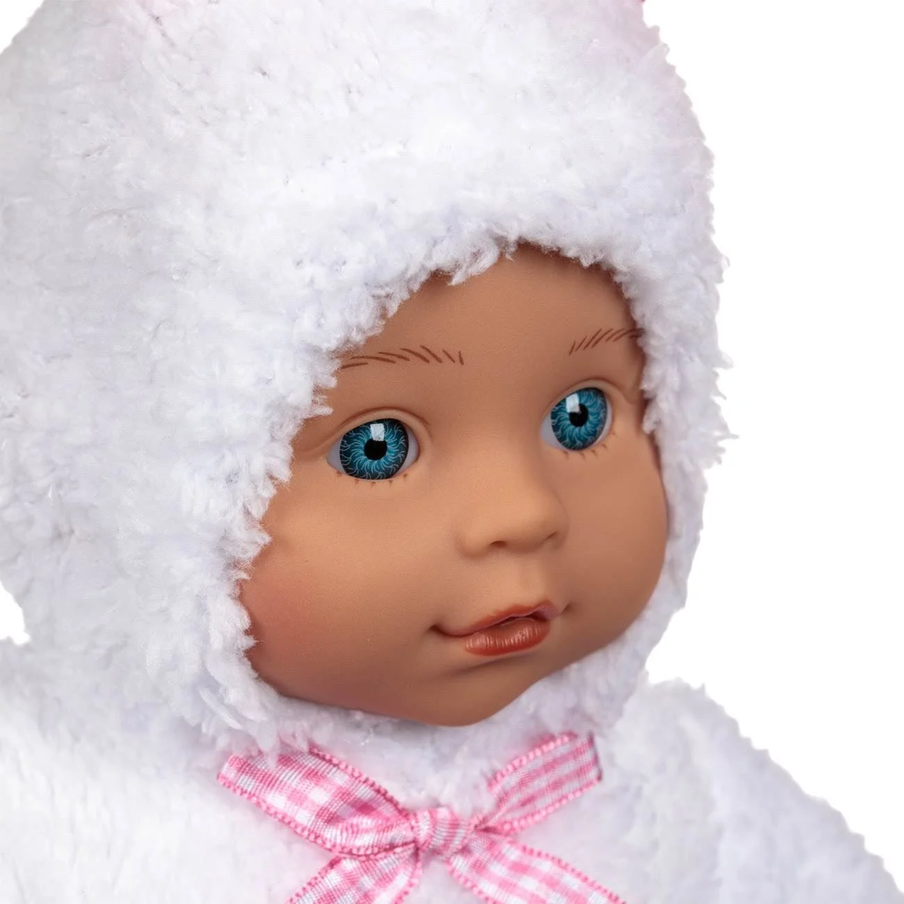 Papusa Bebelus cu Salopeta Unicorn Alb 34cm - poza 3