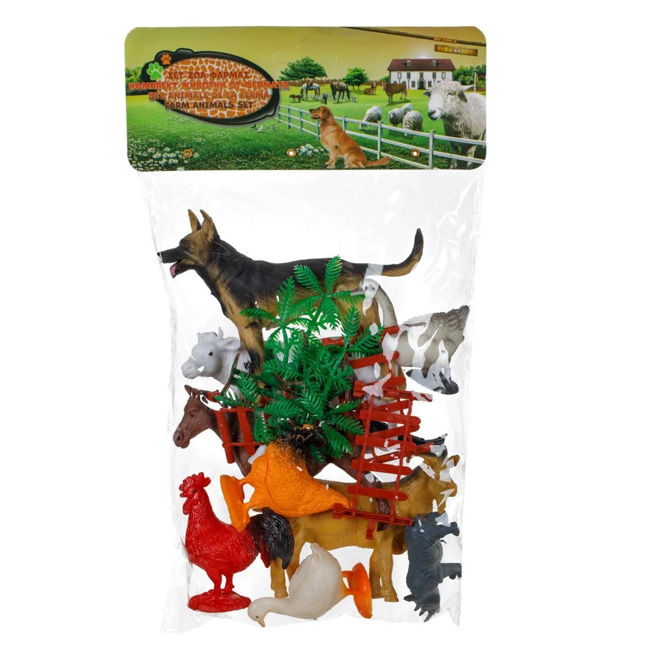 Set Animale de la Ferma din Plastic -16buc - poza 2