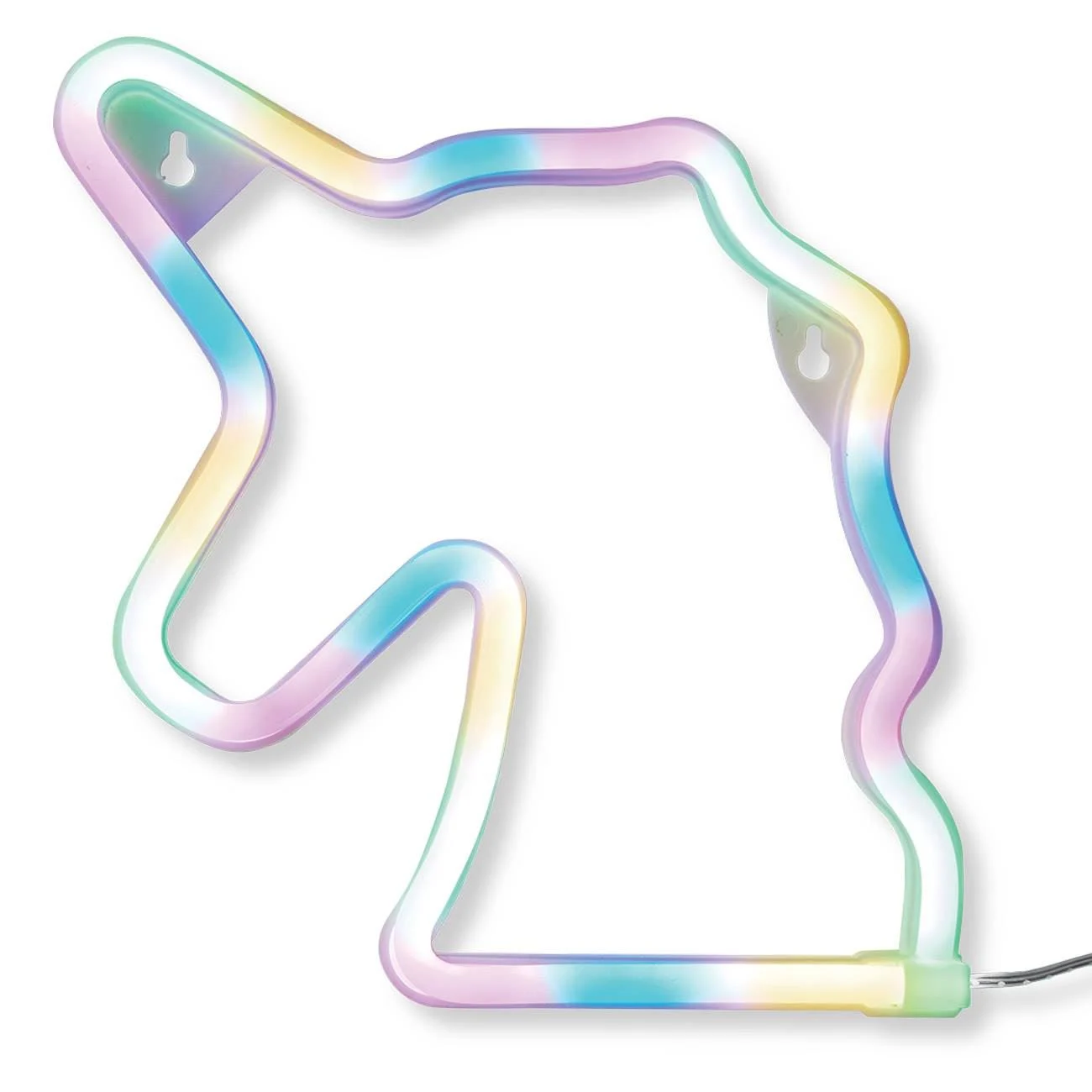 Lampa LED Neon Unicorn Multicolor cu USB 22x22cm - poza 4