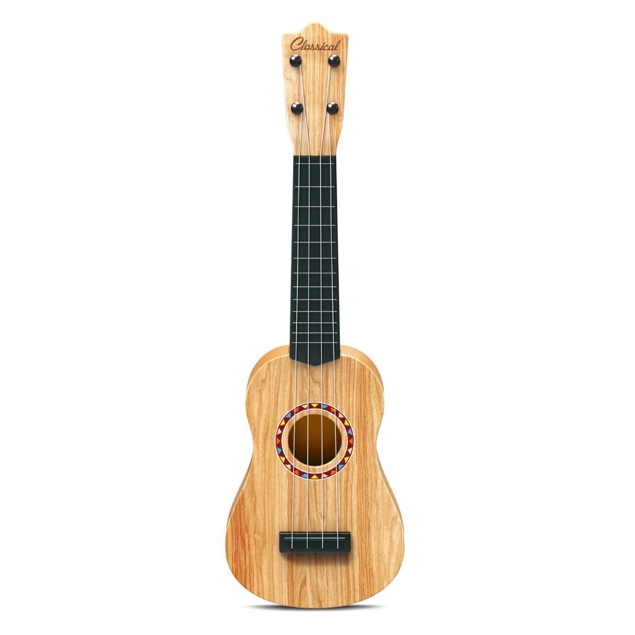 Chitara Clasica Bej cu Corzi din Plastic 53cm