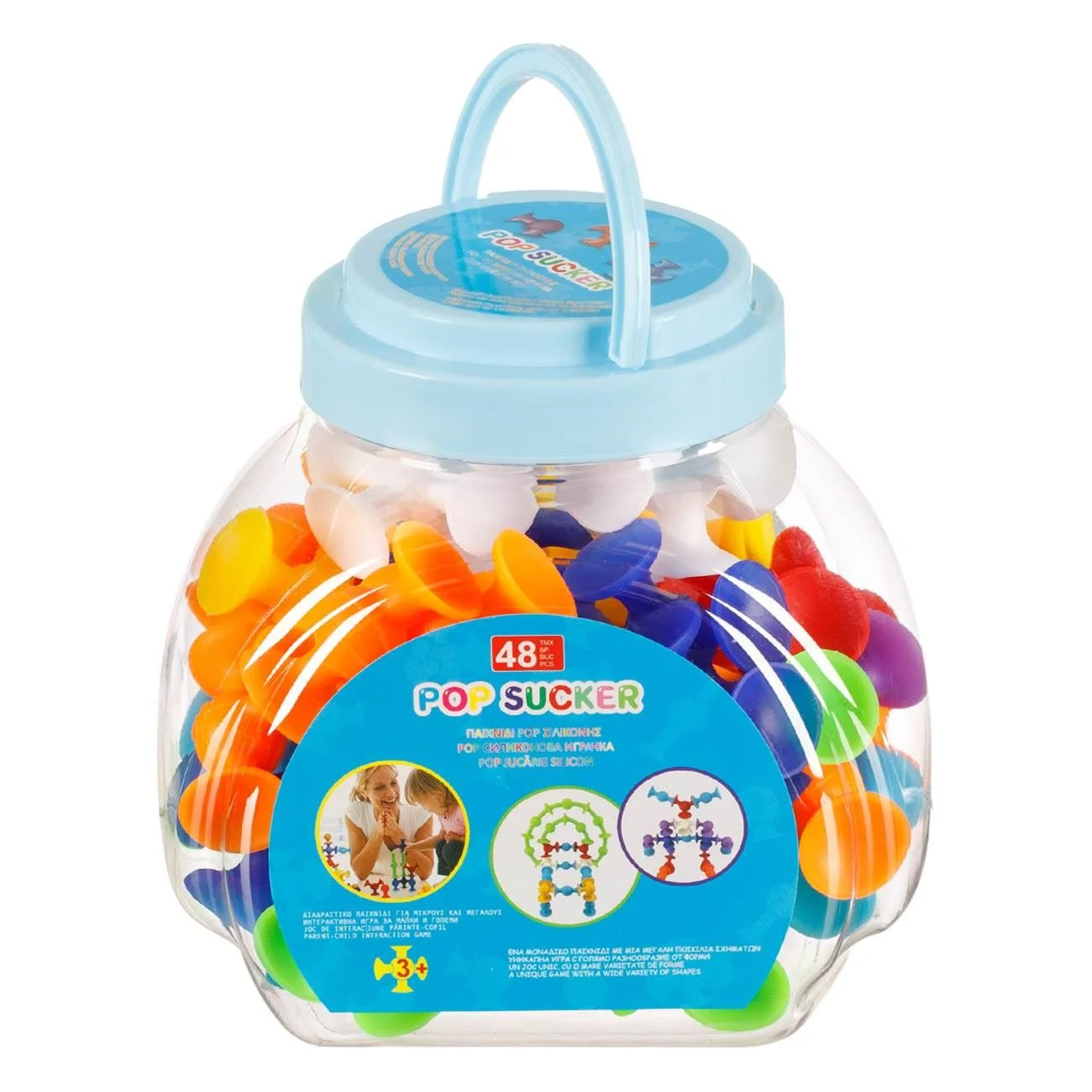 Pop Fidjet Ventuze Colorate 48buc - poza 2