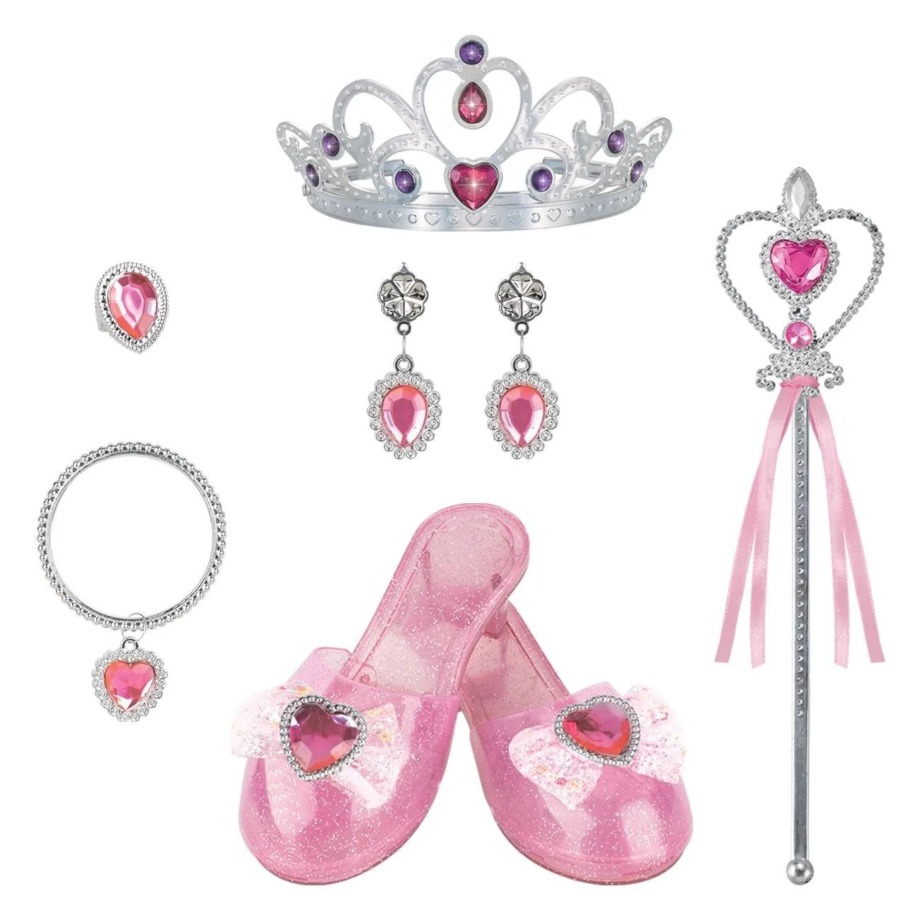 Set de Joaca cu Pantofi Roz & Accesorii de Printesa
