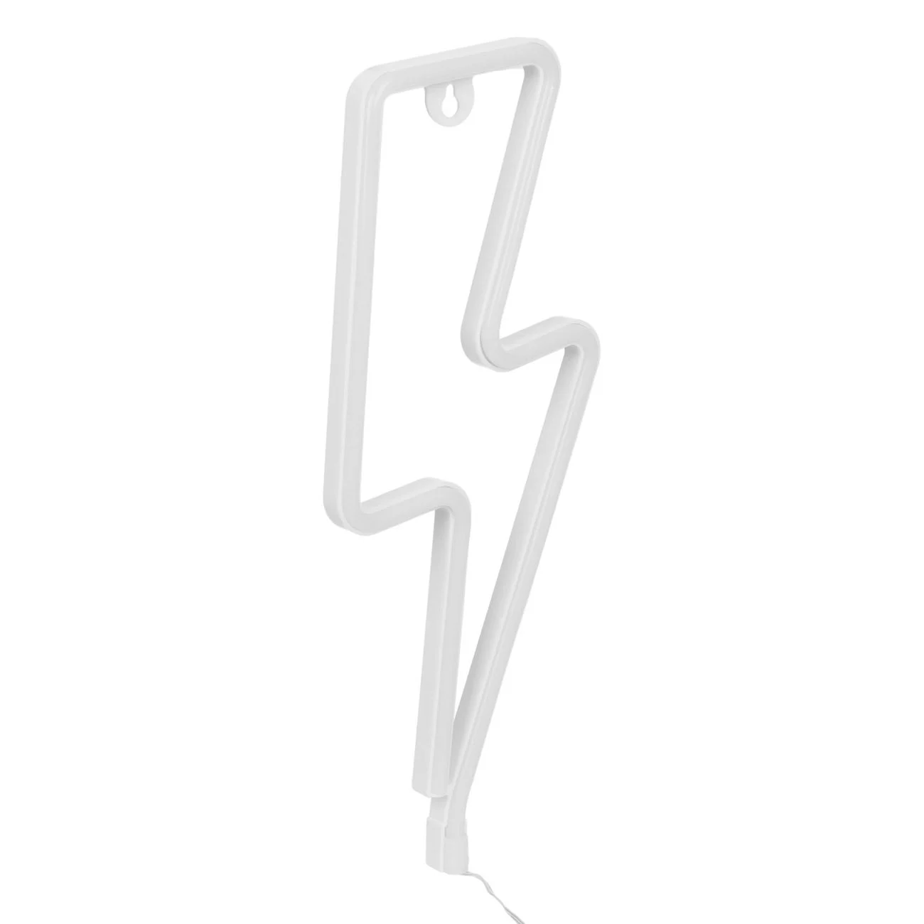 Lampa LED Neon Fulger Albastru cu USB 11.5x28cm - poza 2