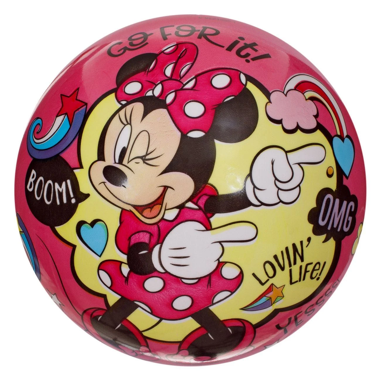 Minge din Plastic pentru Plaja Colorata Minnie Mouse 23cm - poza 3