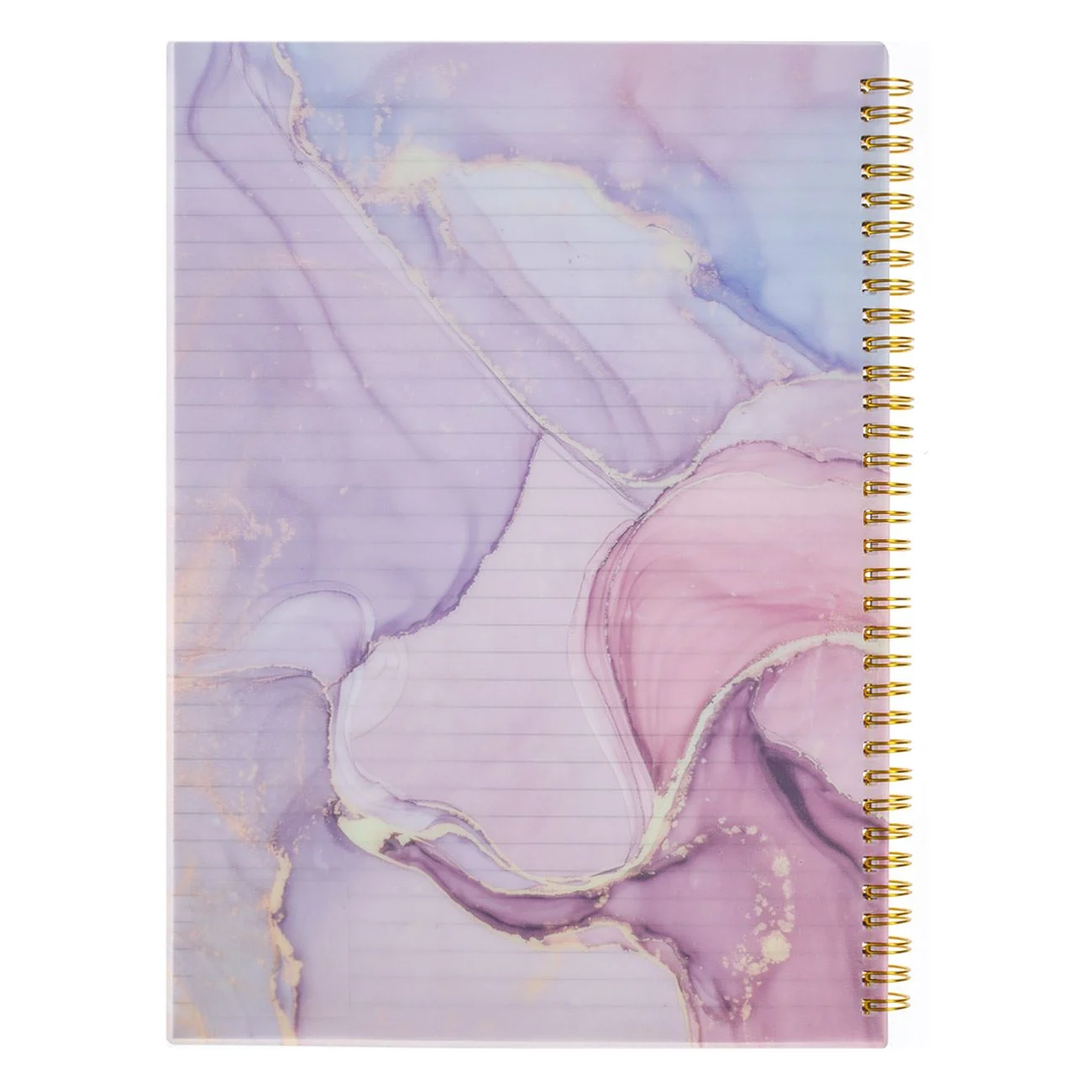 Caiet A4 Dictando Roz Marble Confeti Inimi cu 3 Subiecte & Spirala - 96F - poza 2