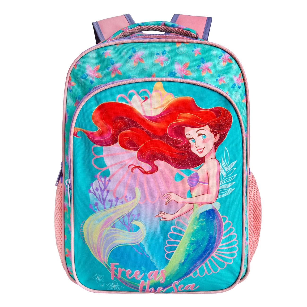 Ghiozdan cu Glitter Ariel "Free As The Sea"