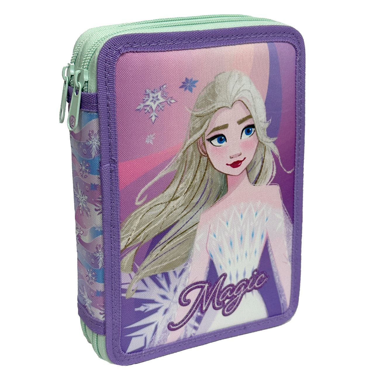Penar Echipat Dublu Roz/Lila Verde Frozen Elsa "Magic" Glitter 15.5x21x4.5cm