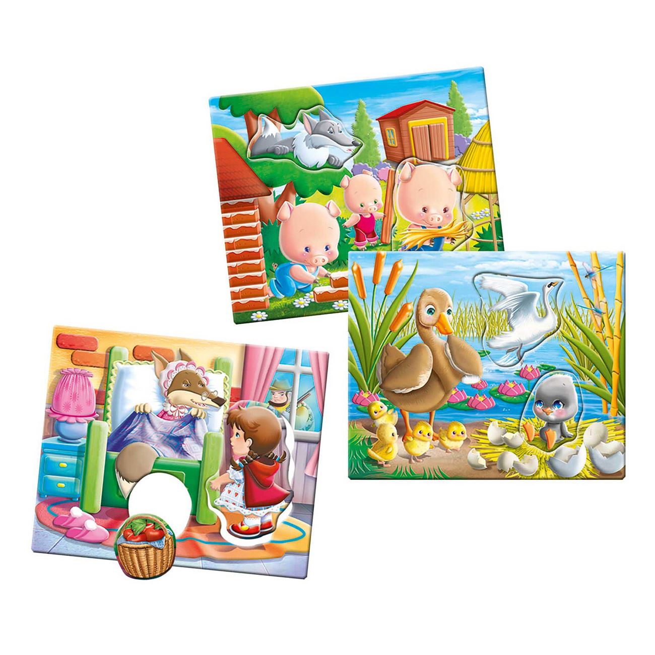 Set Educativ cu Cartonase Puzzle Povesti Clasice Agerino - AS - poza 3