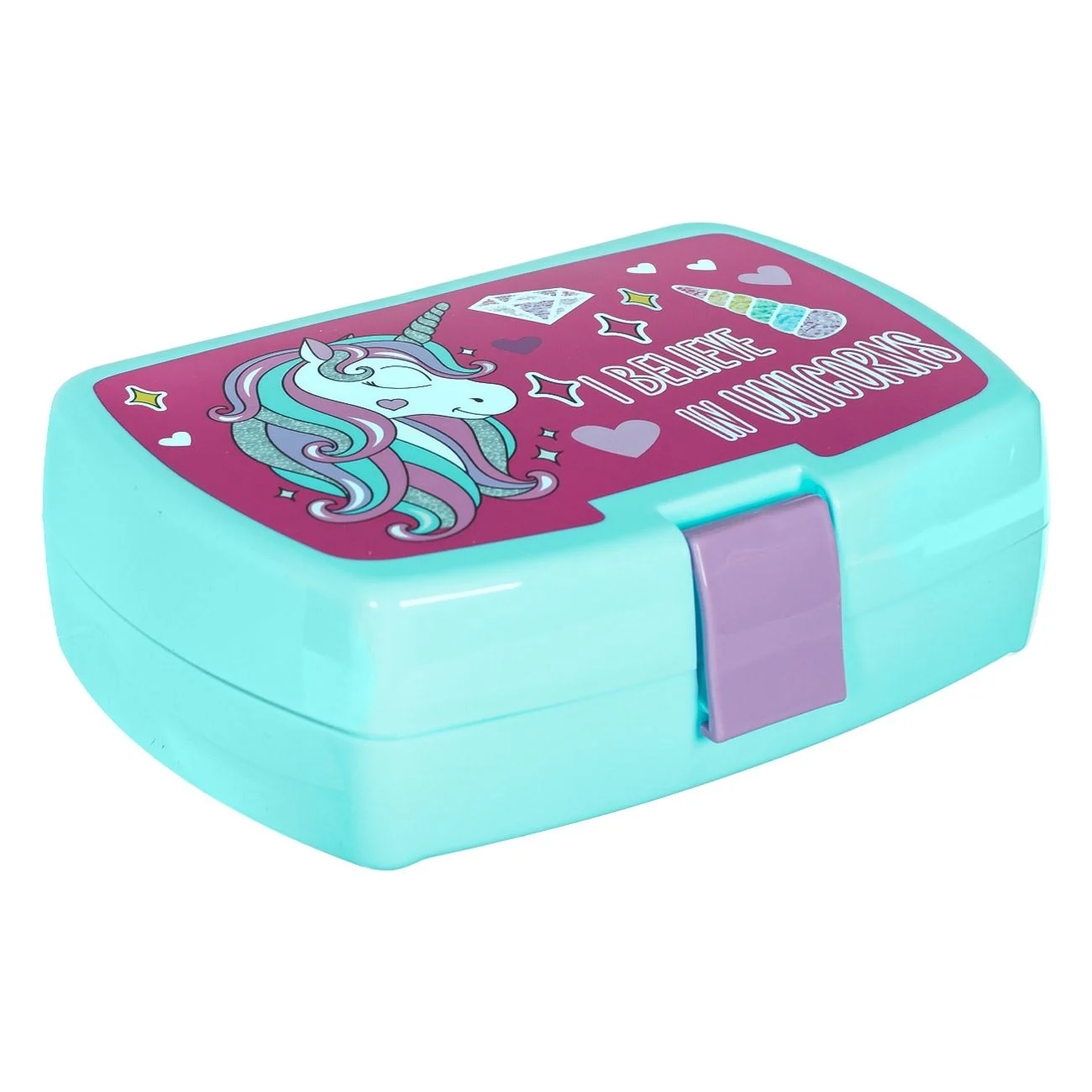 Set Caserola Alimente 750ml & Sticla de Apa 500ml Unicorn - 2buc - poza 5