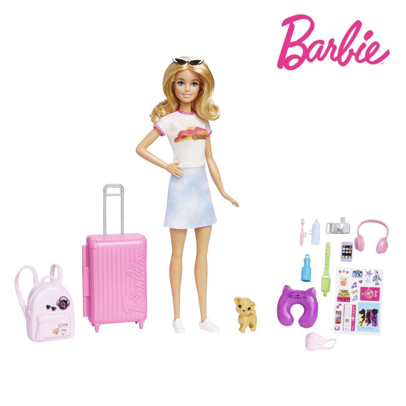 Papusa Barbie Gata de Calatorie - Mattel