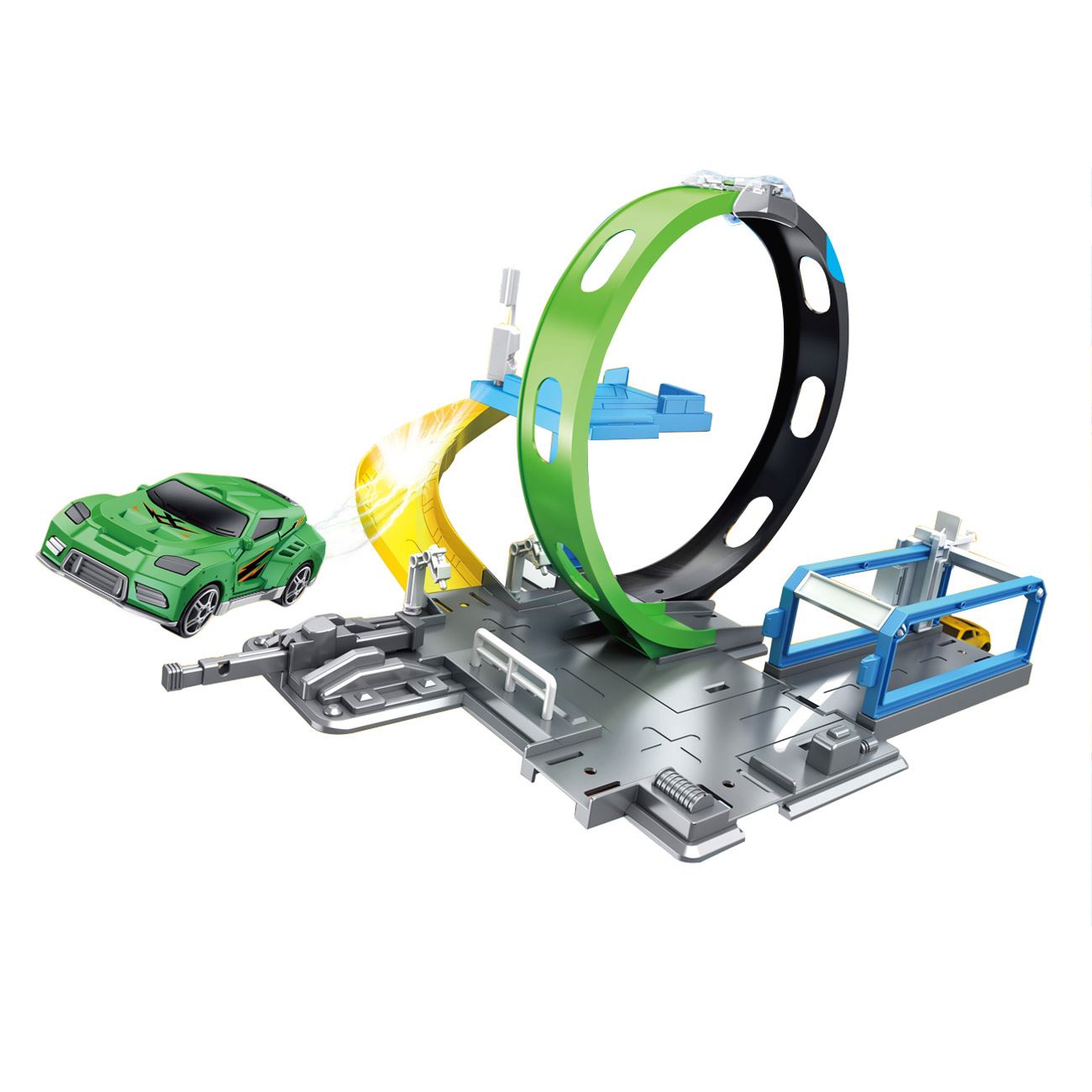 Pista de Curse cu Lansator Rotire la 360° & Masina