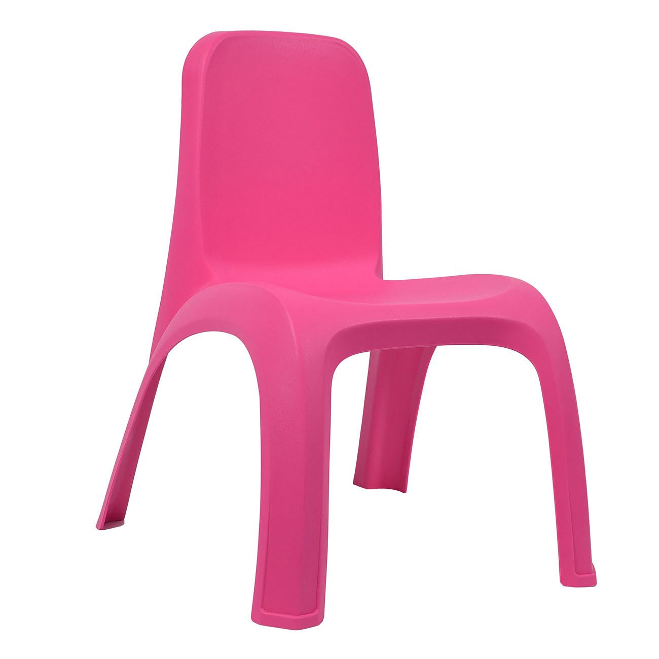 Scaun din Plastic Fucsia Mat Fara Brate pentru Copii 38x44x52cm
