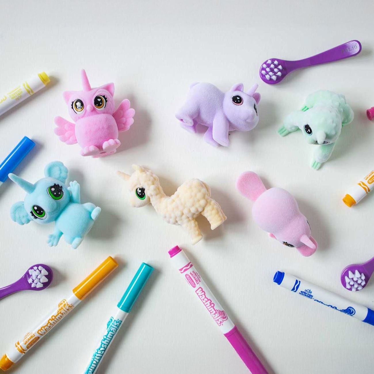 Crayola Washimals Animalut Adorabil & Carioci (6 Modele) - Giochi Preziosi - poza 2