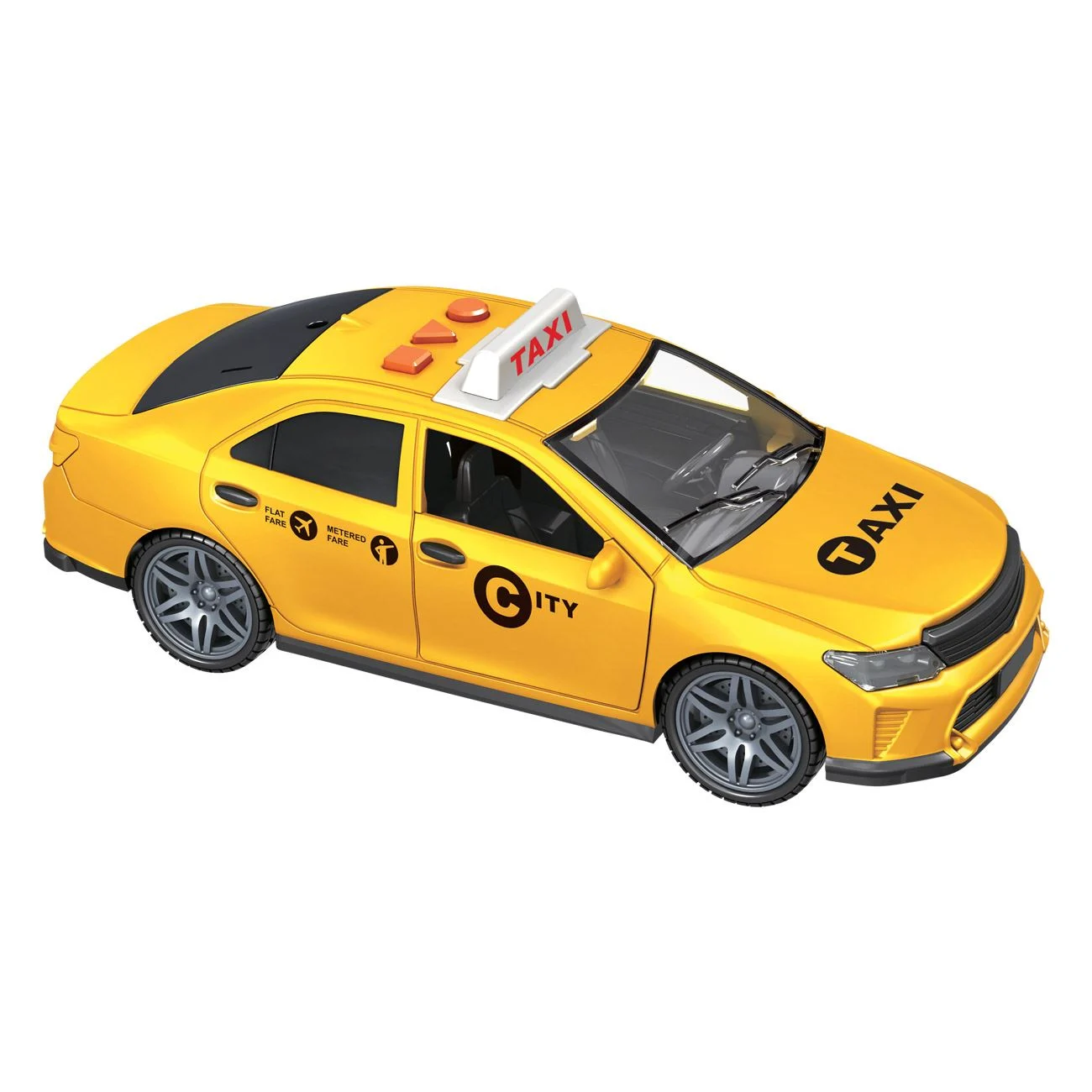 Masina Taxi Galbena cu Lumina & Sunet - poza 2