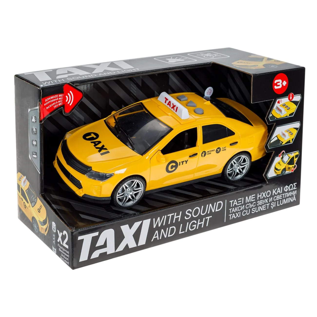 Masina Taxi Galbena cu Lumina & Sunet - poza 4