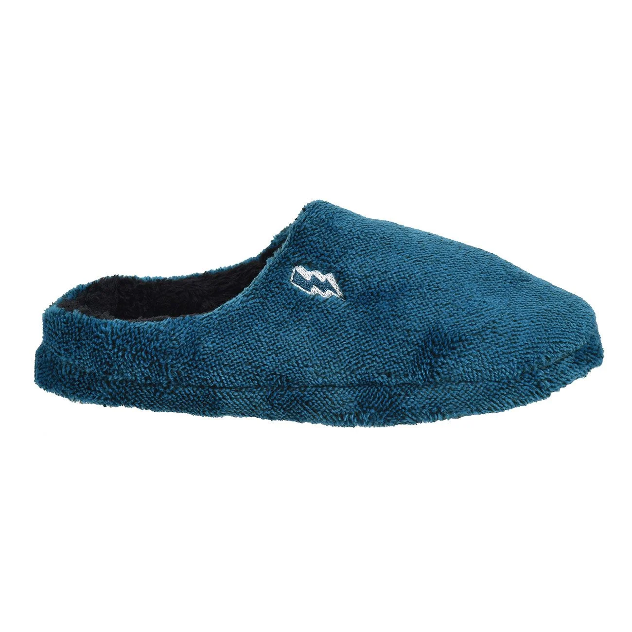 Papuci de Iarna Albastri Fluffy cu Patch Fulger pentru Copii - poza 3