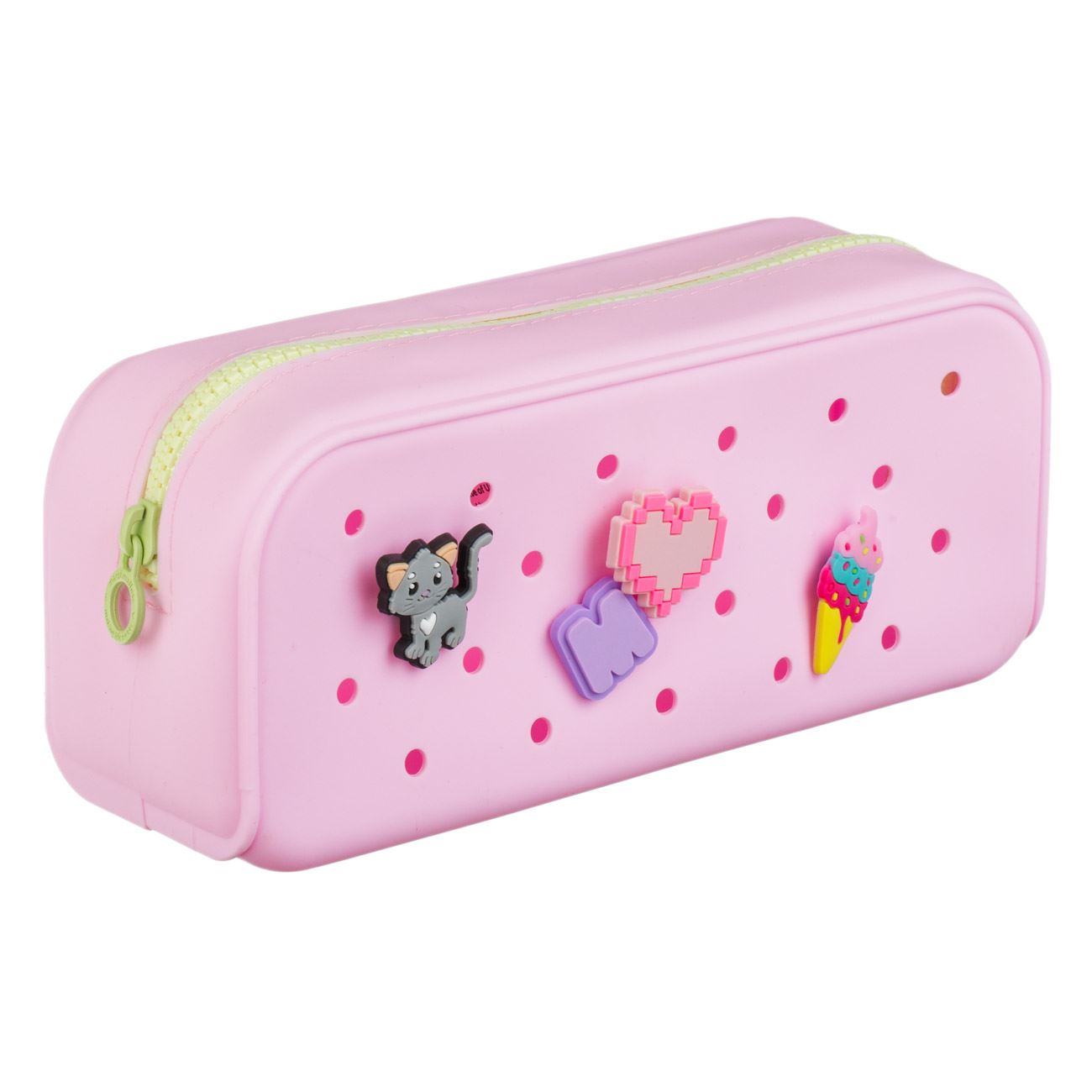 Penar Tub din Silicon Colorat cu Accesorii Decorative (Pins) Marshmallow 21.5x7x9cm