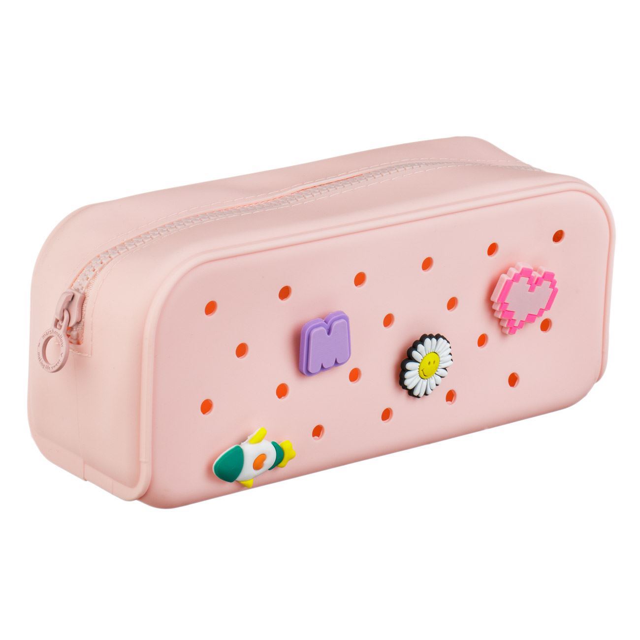Penar Tub din Silicon Colorat cu Accesorii Decorative (Pins) Marshmallow 21.5x7x9cm - poza 2
