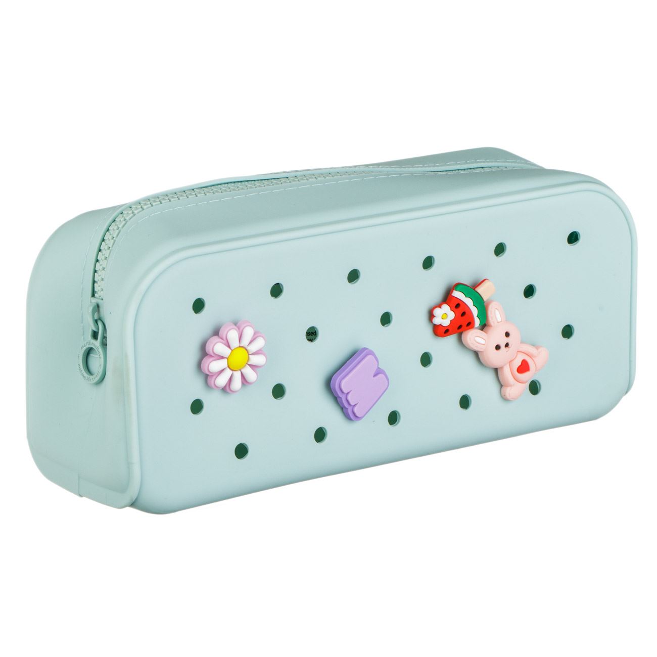 Penar Tub din Silicon Colorat cu Accesorii Decorative (Pins) Marshmallow 21.5x7x9cm - poza 3