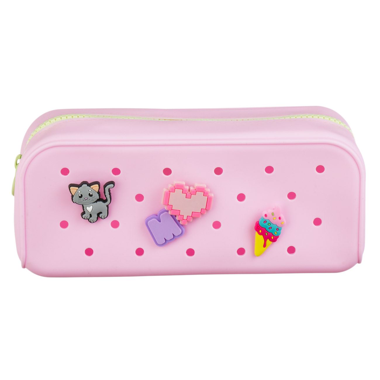 Penar Tub din Silicon Colorat cu Accesorii Decorative (Pins) Marshmallow 21.5x7x9cm - poza 4