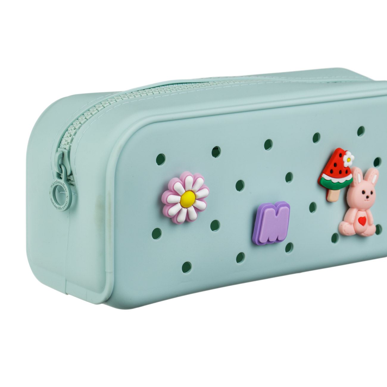 Penar Tub din Silicon Colorat cu Accesorii Decorative (Pins) Marshmallow 21.5x7x9cm - poza 9