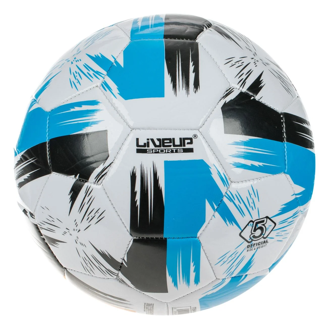 Minge de Fotbal Neagra Galbena Bleu LIVEUP Nr. 5