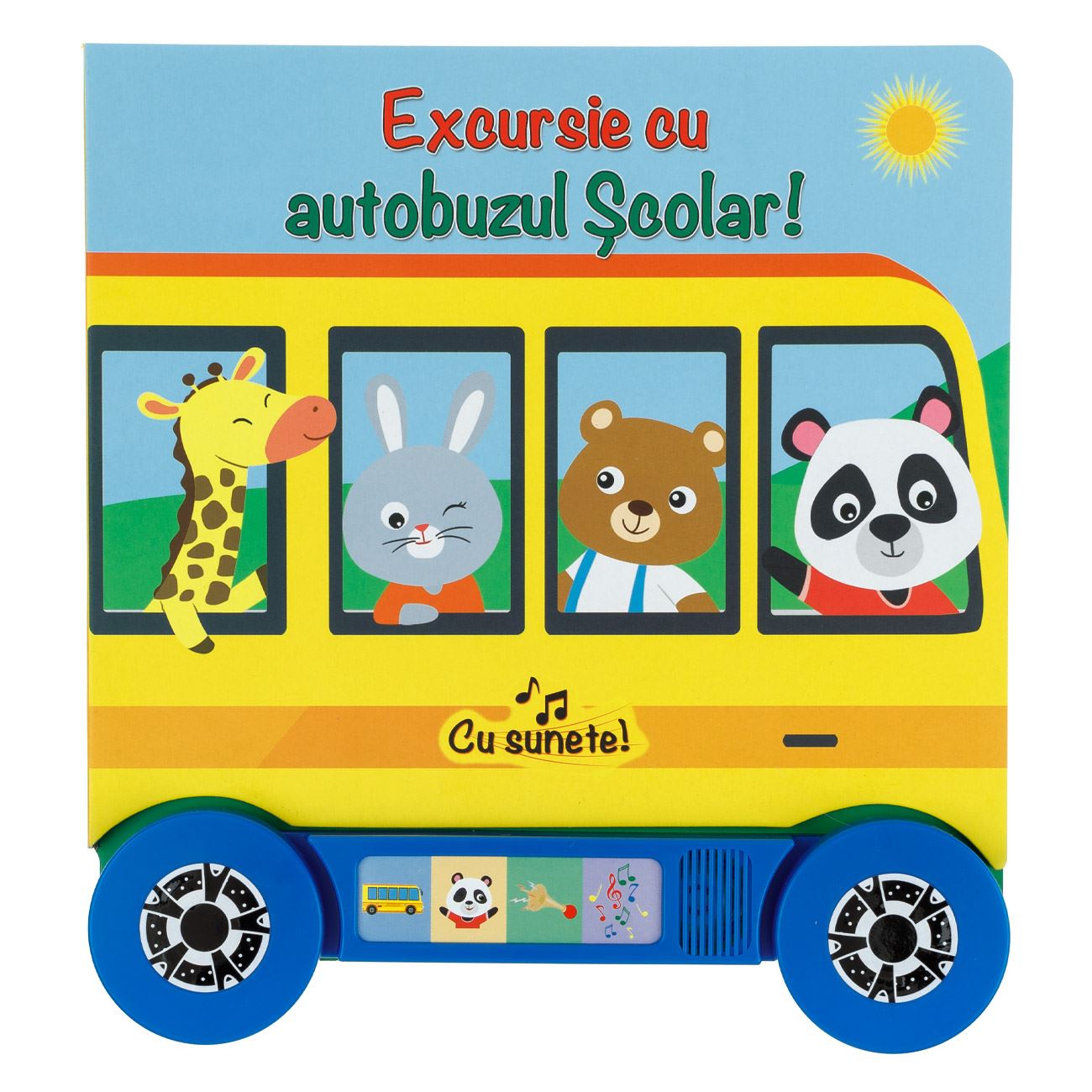 Carte cu Sunet ”Excusrsie cu Autobuzul Scolar” 21.5x23.5cm - 4F