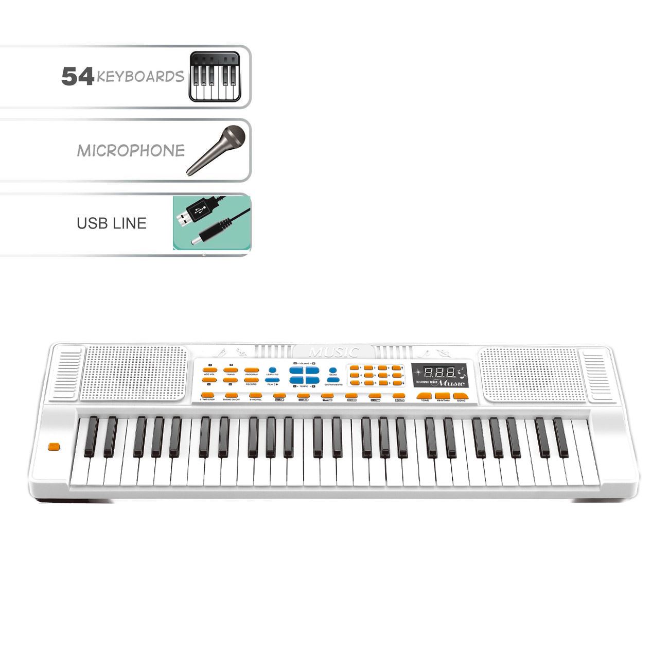 Orga Electronica cu 54 Clape Ecran LED & Microfon - poza 2
