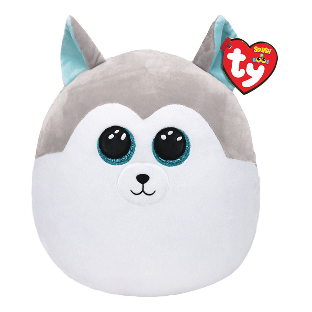 Jucarie de Plus TY Squishy Beanies Caine Hasky Gri 25cm - AS