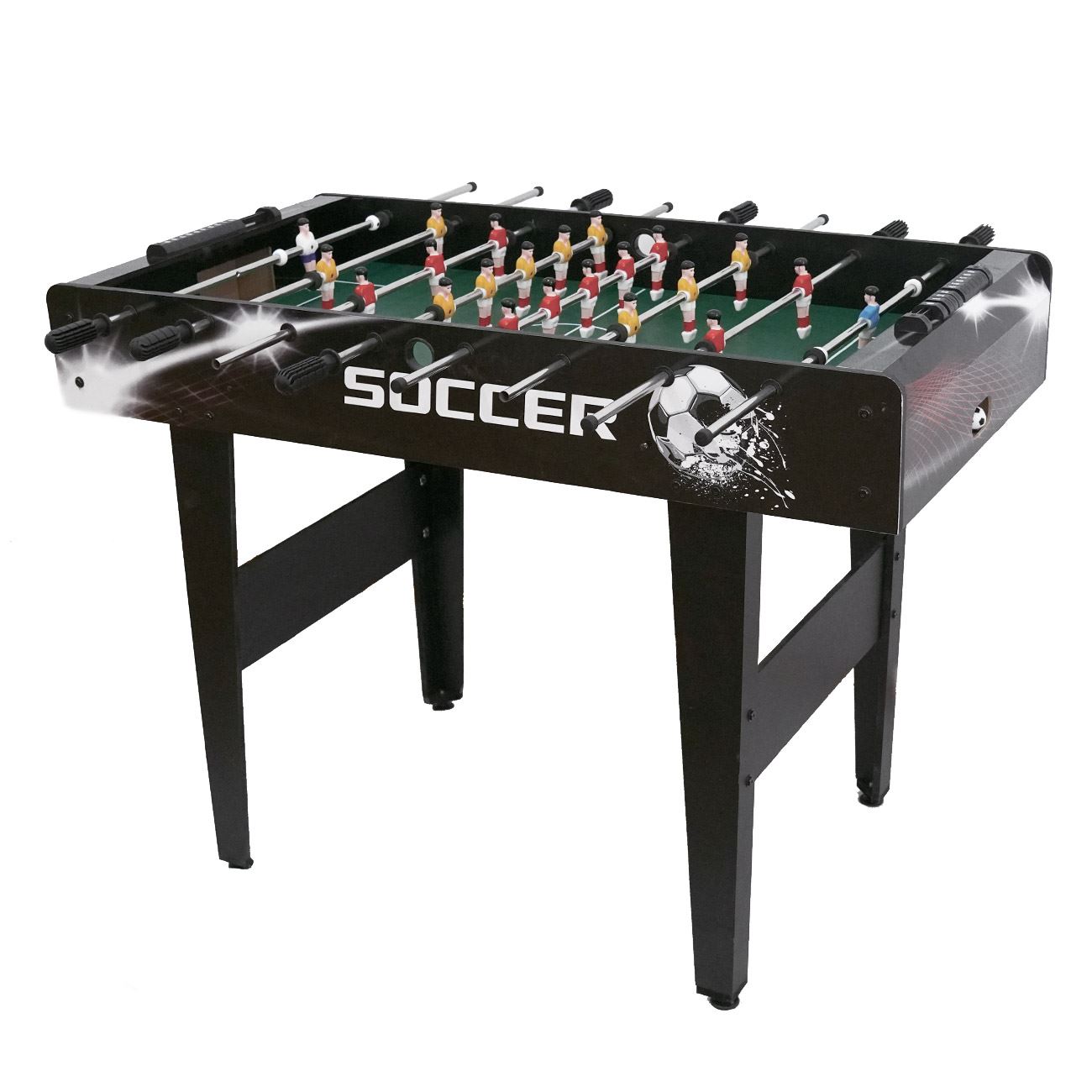 Fotbal de Masa cu Picioare Negre 119x61x81cm