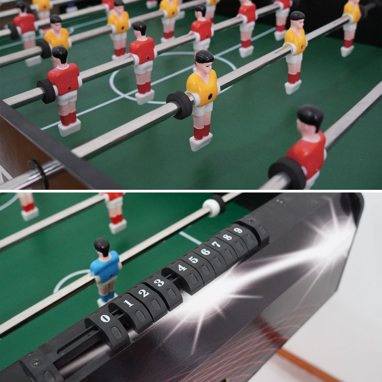 Fotbal de Masa cu Picioare Negre 119x61x81cm - poza 3