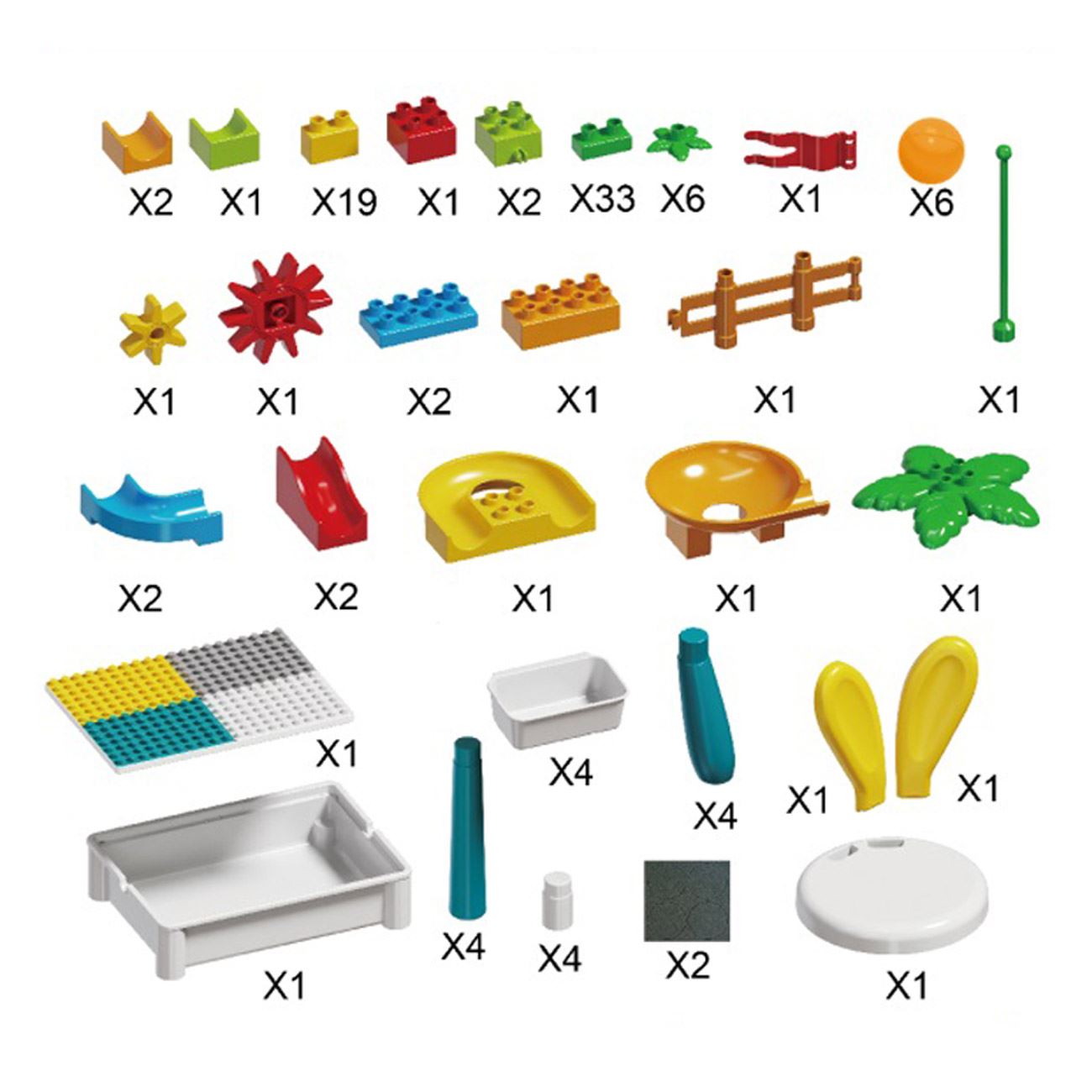 Masuta Educativa cu Activitati cu Cuburi & Scaun - 85 piese - poza 3