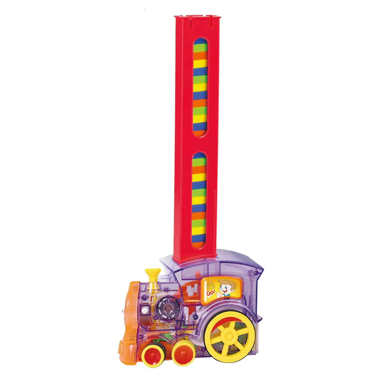 Joc de Societate Educativ Tren Domino cu Lumina & Sunet - poza 2