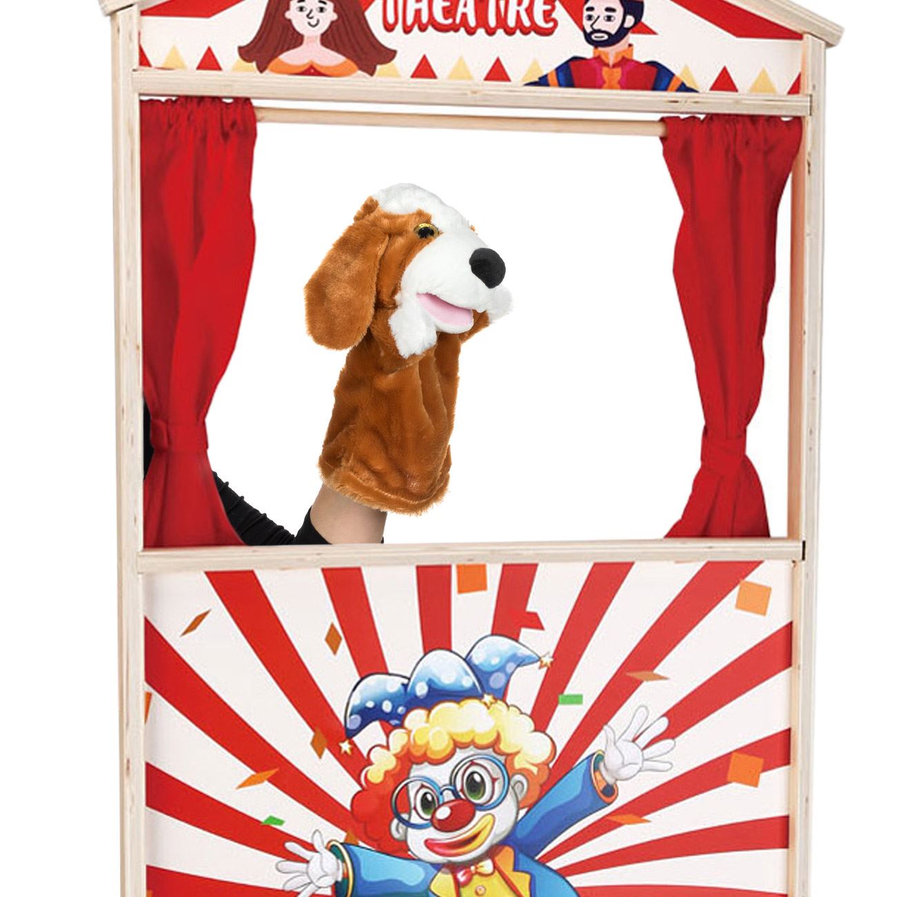 Figurina din Plus Catel Maro pentru Teatru de Papusi 28cm - poza 2